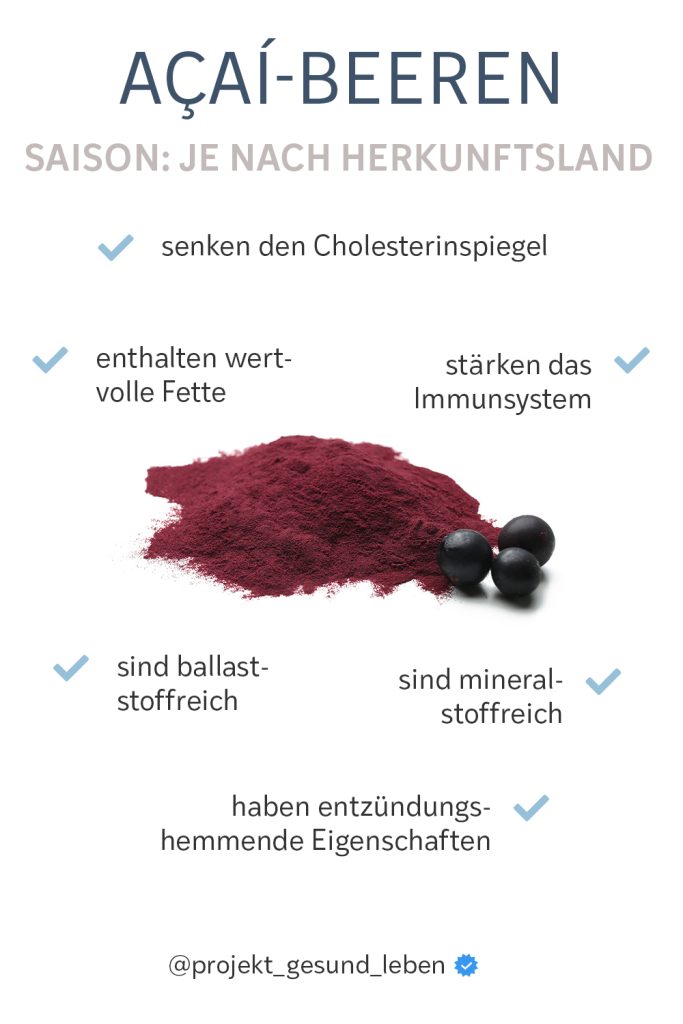 Acai Beeren Warenkunde Pinterest