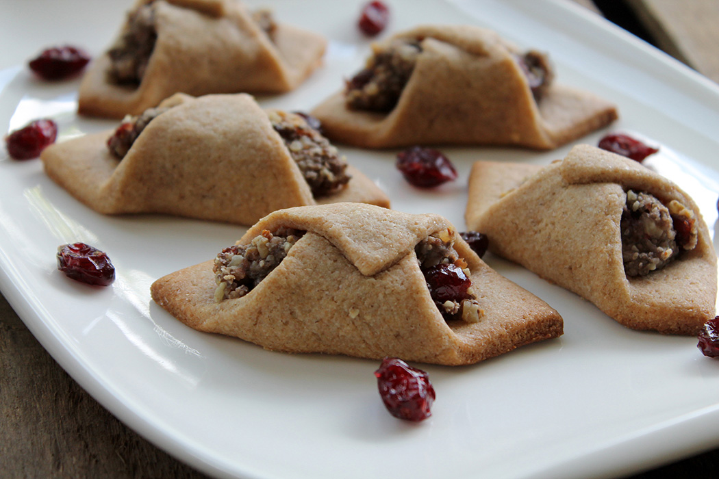 Nusskekse mit Chia Samen und Cranberries