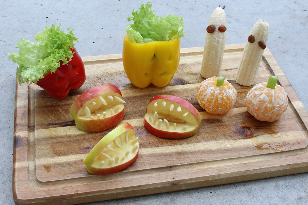 Gesunde Ideen für Halloween: Bananengeister, Mandarinen-Kürbisse ...