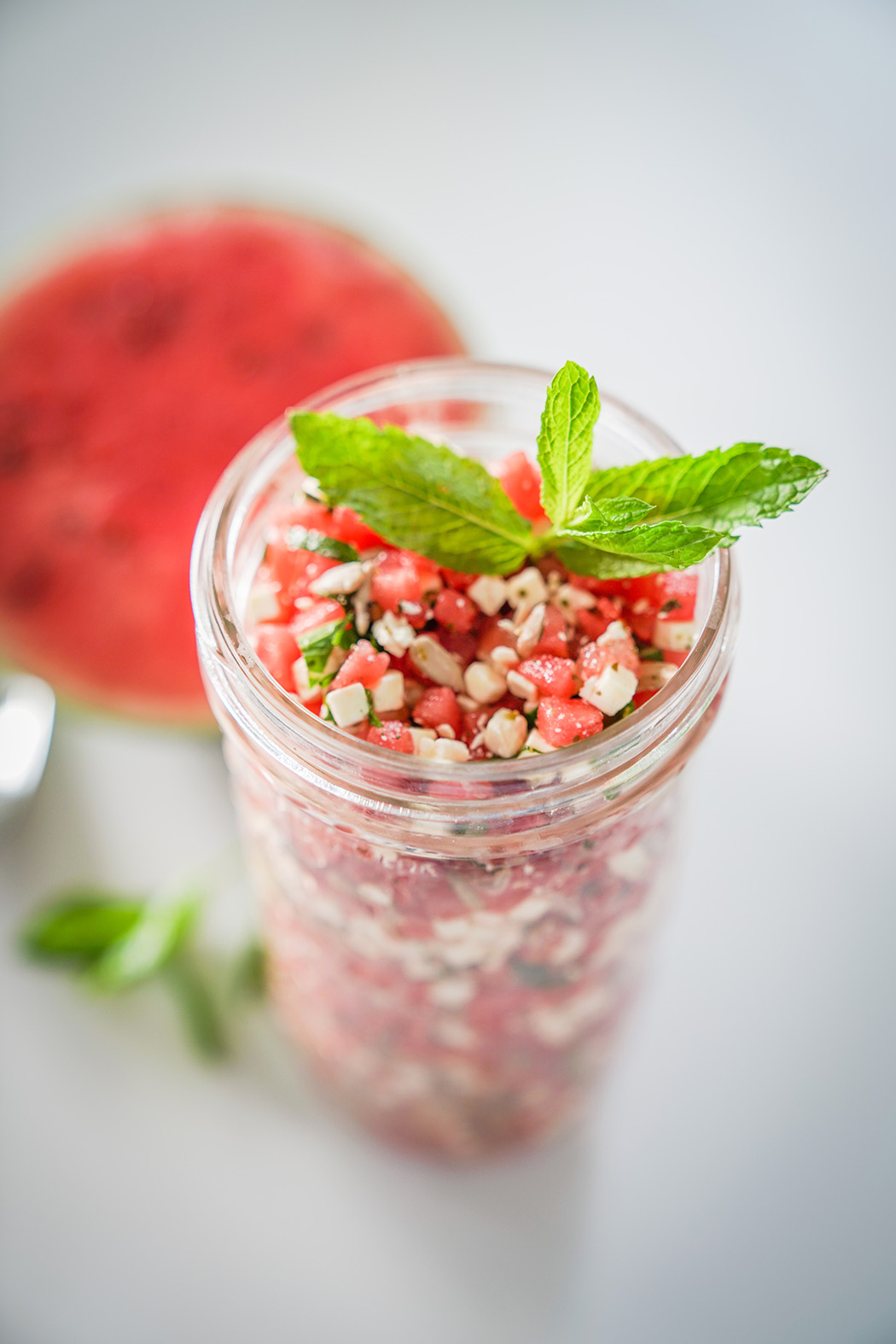 Wassermelonen Salat mit Feta04