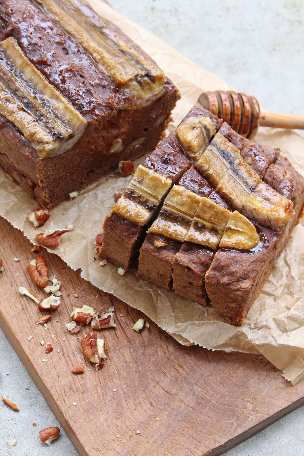 Rezept » Banana Bread / Bananenbrot ohne Zucker