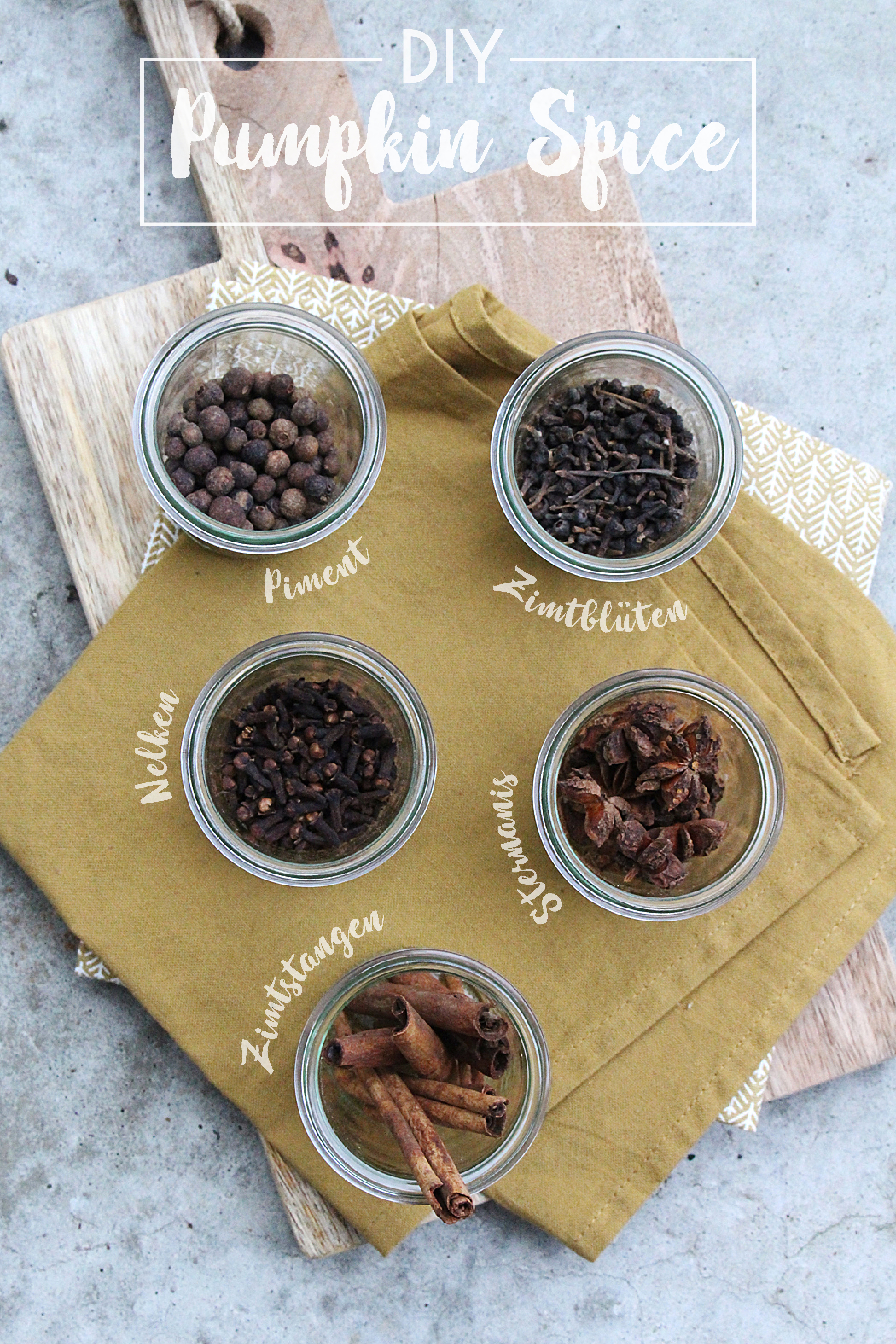 DIY Pumpkin Spice - Gewürzmischung selber machen {Rezept} | 2 Rezept Pumpkin Spice mit Titel