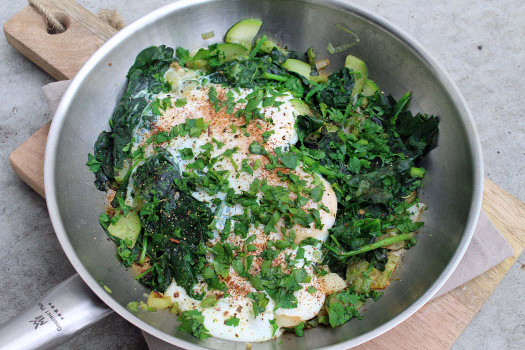 Shakshuka grün Rezept 01