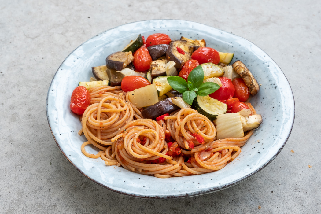 Rezept Pasta Mit Rostgemuse Ofengemuse Projekt Gesund Leben