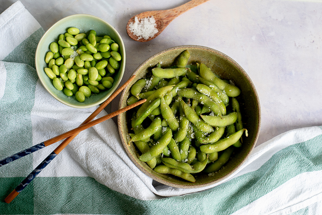 Edamame mit Meersalz 01