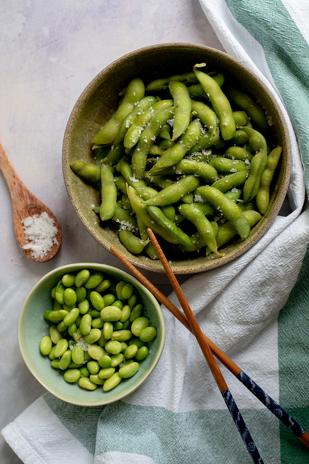 Edamame mit Meersalz 02