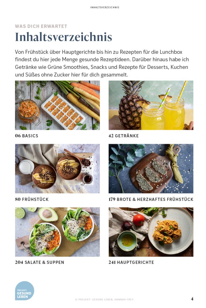 E-Book Projekt Gesund leben Rezepte