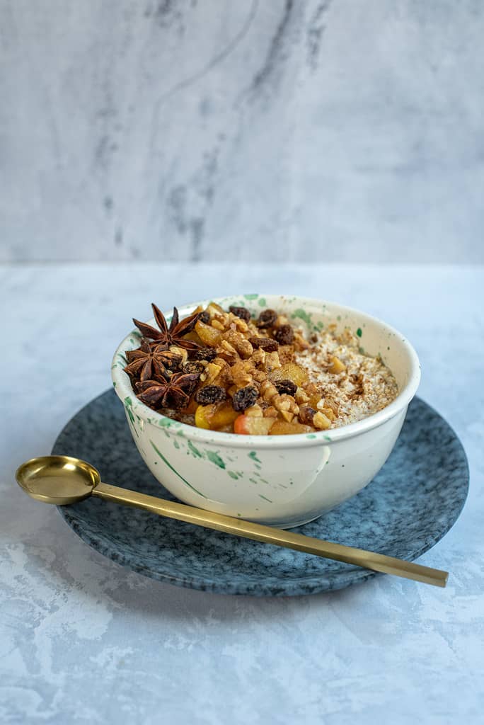 Overnight Oats mit Bratapfel