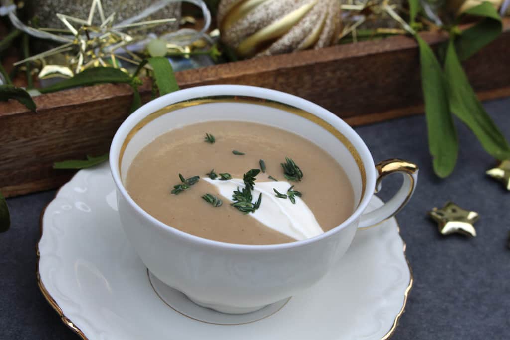 Cremige Maronensuppe mit Birne01