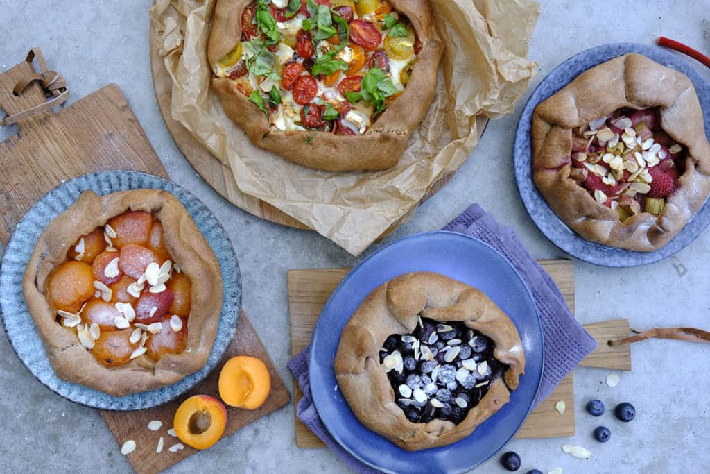 Galette - Grundrezept mit 4 Füllungen {ohne Zucker}