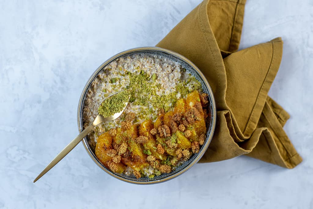 Overnight Oats Orange-Pistazie