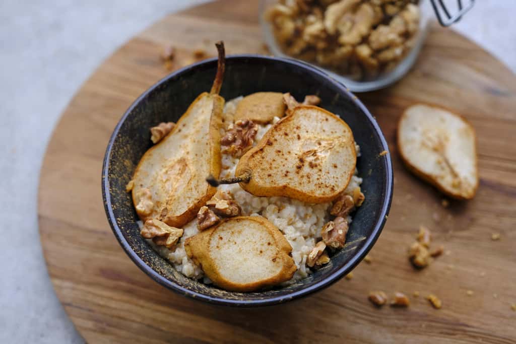 Rezept: Porridge mit Zimt-Birnen » nur 5 Zutaten