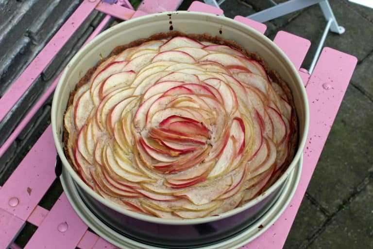 Apfelkuchen ohne raffinierten Zucker