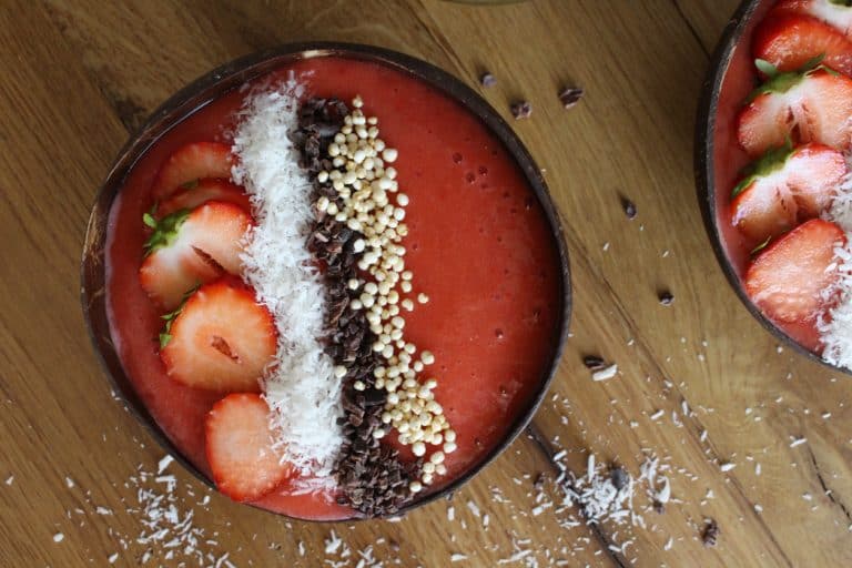 Erdbeer-Kokos-Porridge