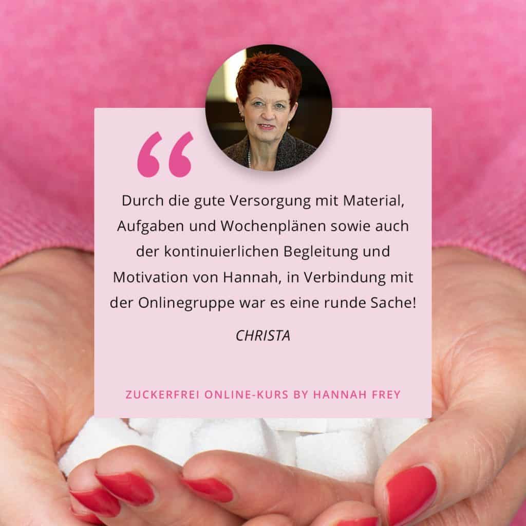 Grafiken Testimonials Zuckerfrei Kurse 1 Christa