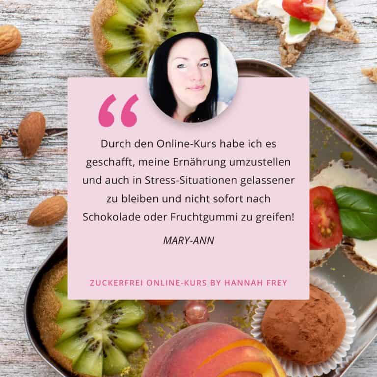 Grafiken Testimonials Zuckerfrei Kurse 4 Mary Ann