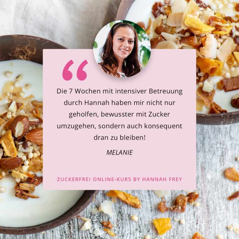 Grafiken Testimonials Zuckerfrei Kurse 5 Melanie