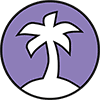 Icon Palme lila