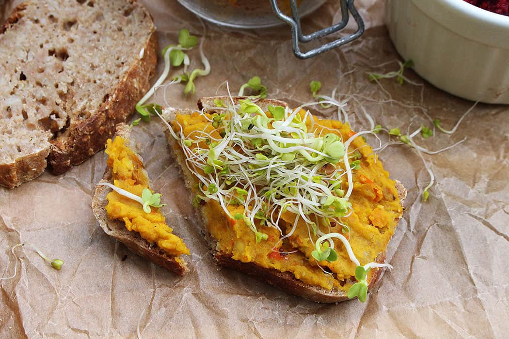 Rezept: Kürbis-Linsen-Brotaufstrich | Projekt: Gesund leben
