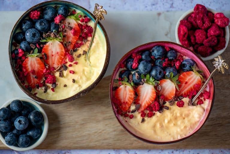 Overnight Oats Mango Lassi