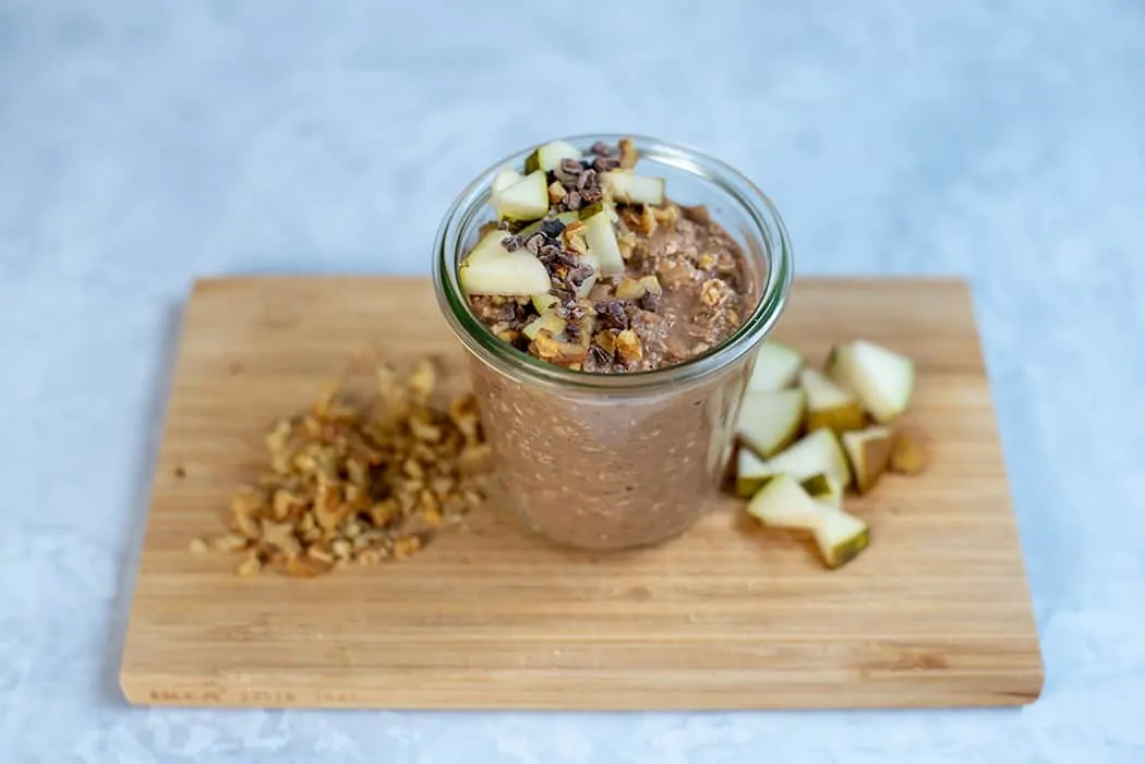 Phase 2 (Zuckerfrei-Challenge) | 25 Overnight Oats Schoko Birne01 5