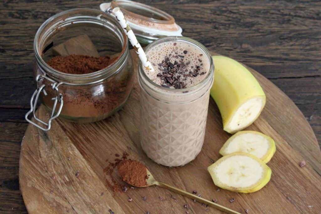 Rezept PostWorkoutShake BananeErdnussbutter Projekt Gesund leben