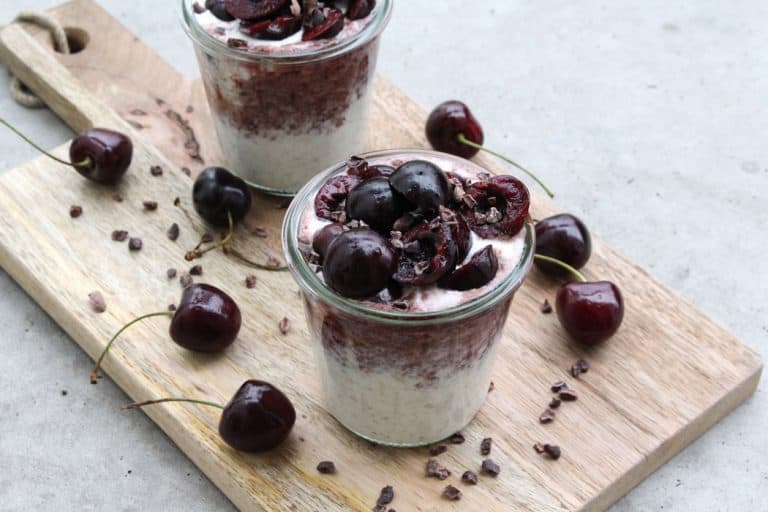 Overnight Oats Rezept Schoko-Kirsche