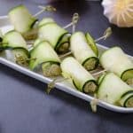 Zucchini-Röllchen mit mediterraner Füllung