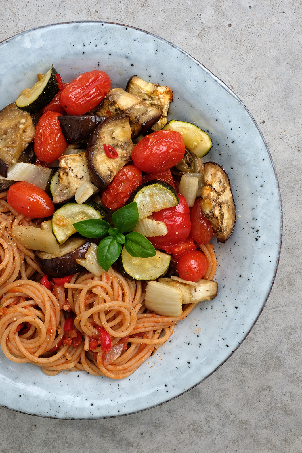 Pasta mit Röstgemüse 03