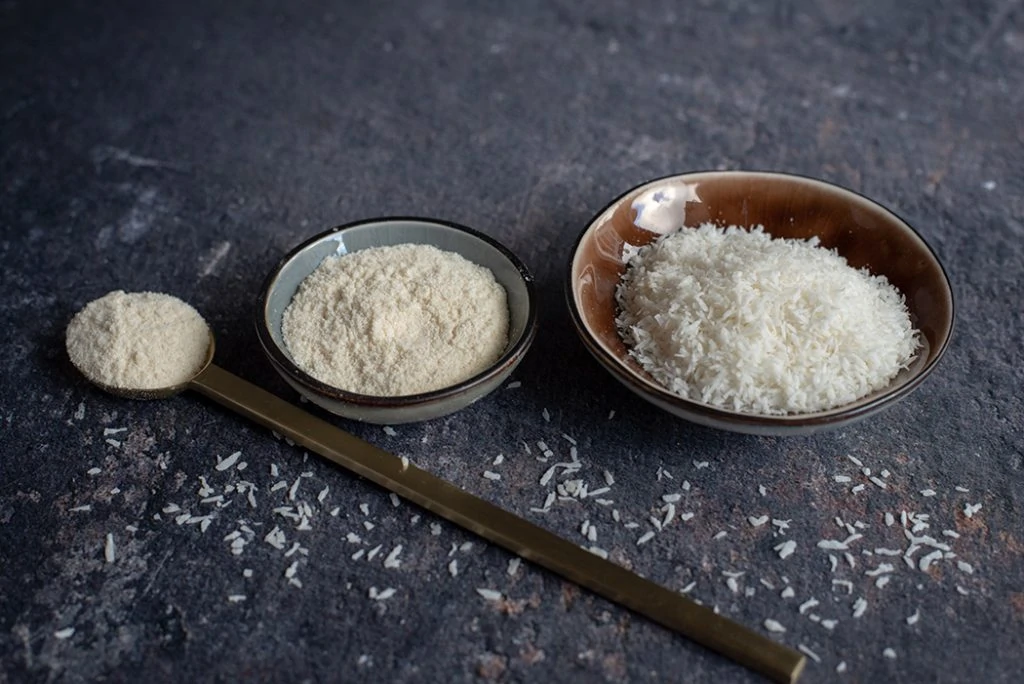 Proteinpulver selber herstellen – gesund & zuckerfrei | 3 Kokosmehl vs Kokosraspel
