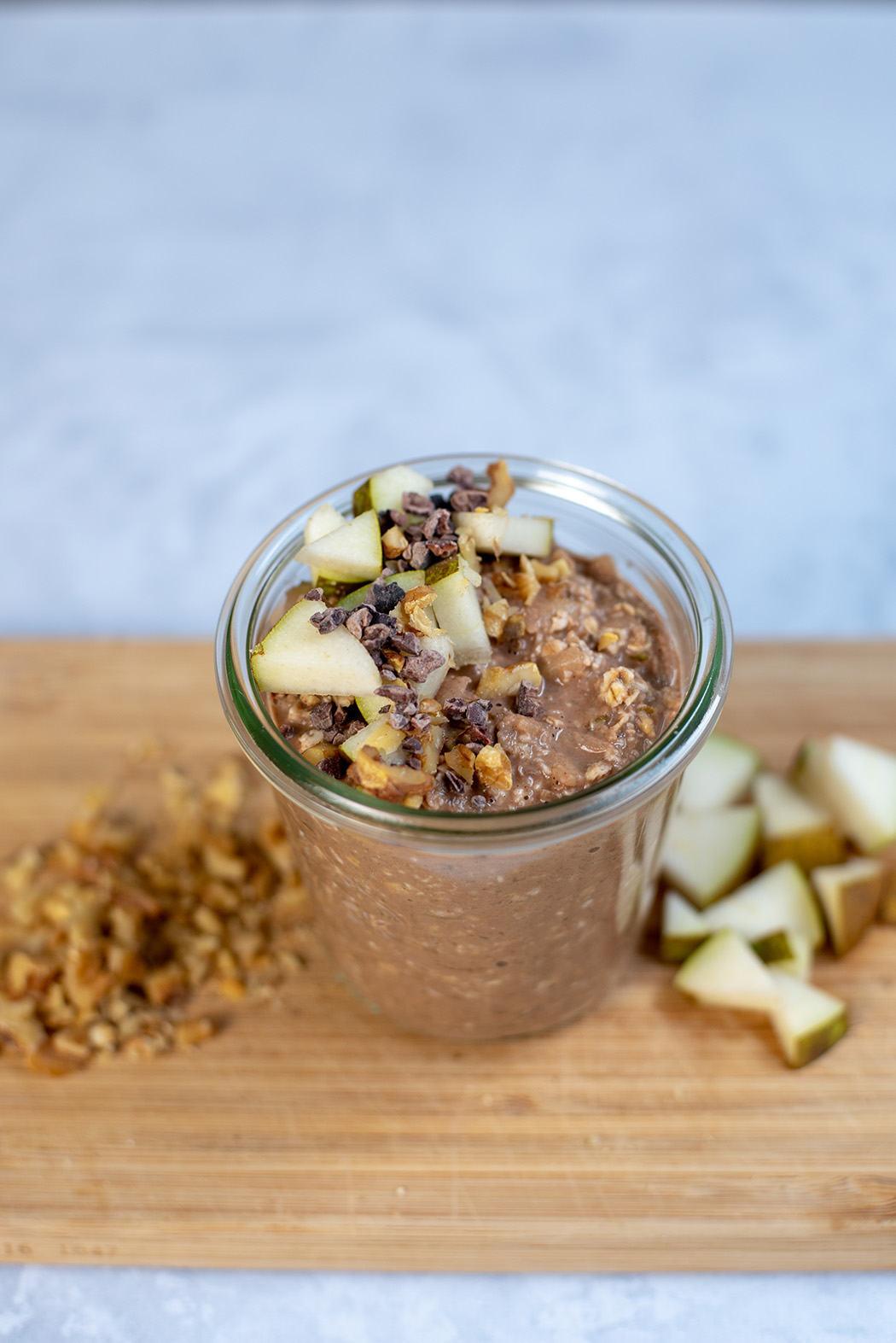 Overnight Oats Schoko Birne03