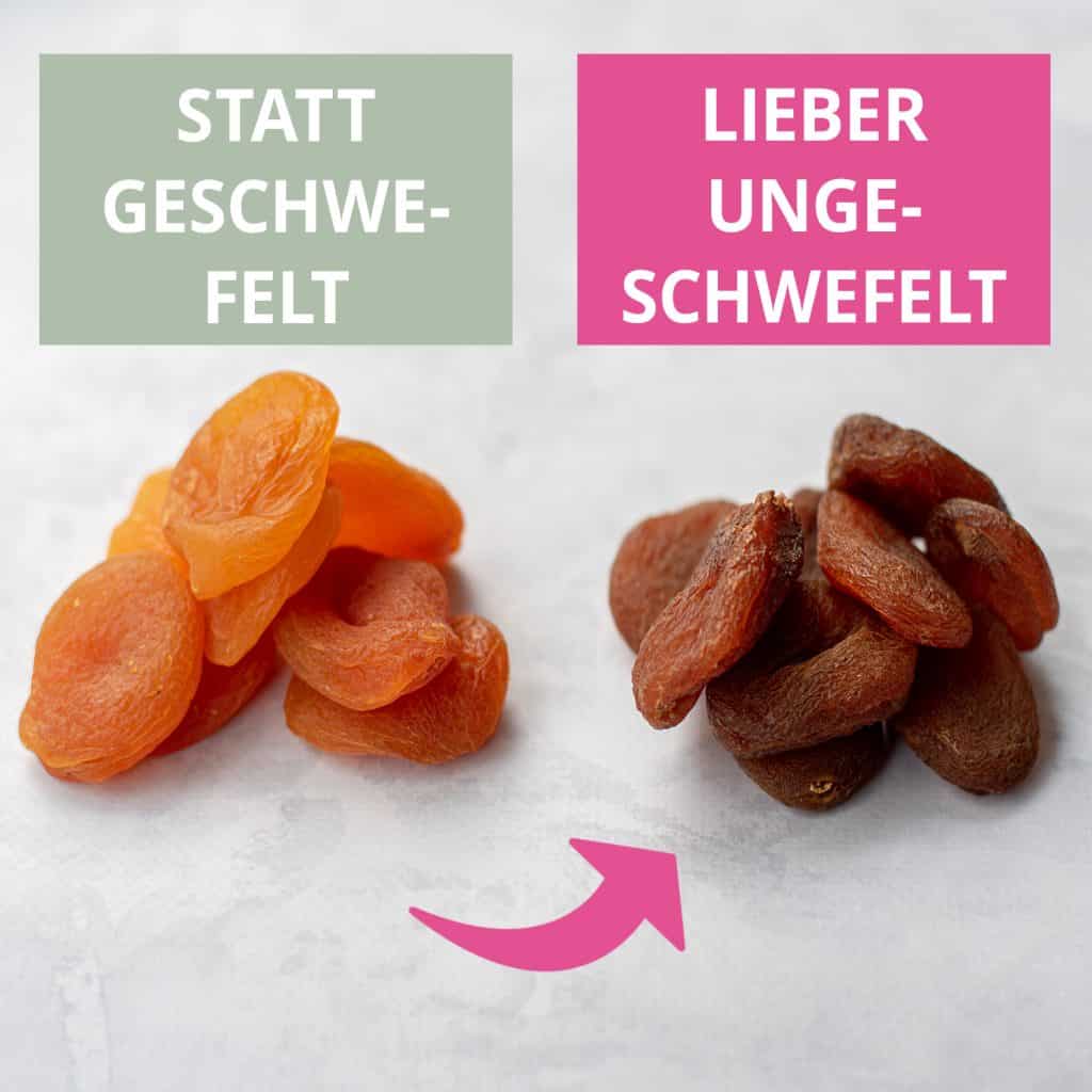 Statt geschwefelt lieber ungeschwefelt Aprikosen