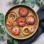Bratapfelkuchen ohne raffinierten Zucker