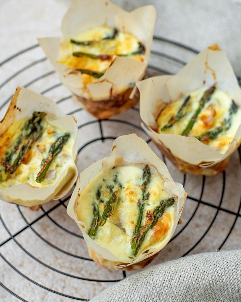 Mini Omlettes mit Spargel