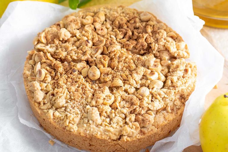 Schneller Apfel-Streuselkuchen ohne Zucker