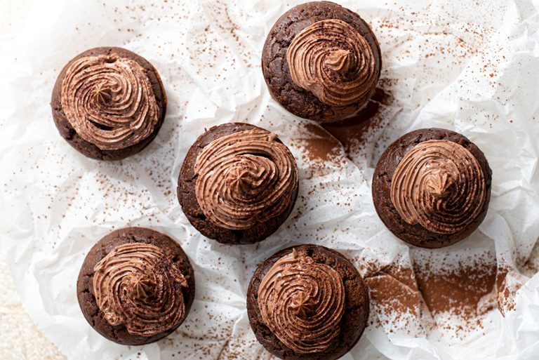 Schoko-Cupcakes ohne Zucker