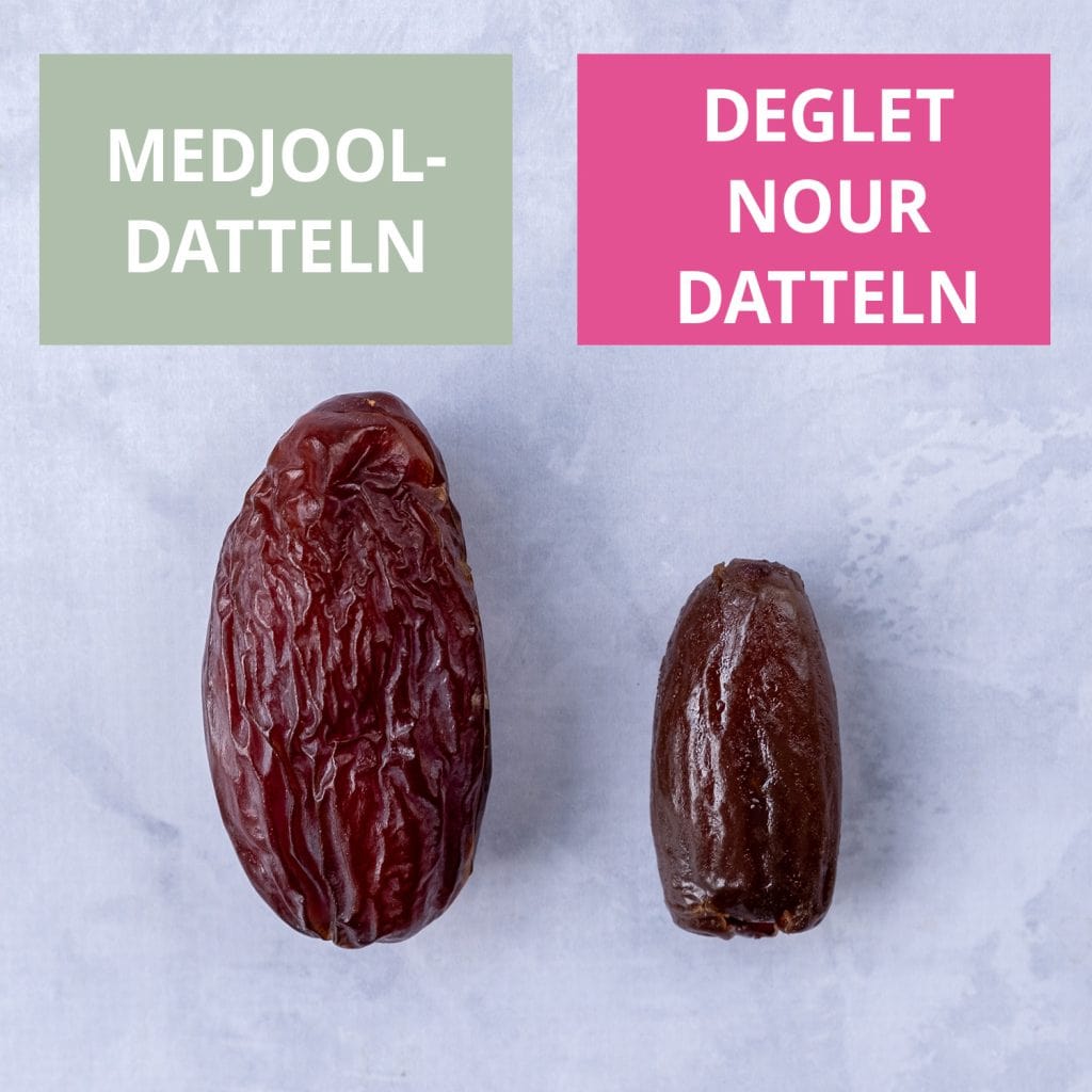 Unterschied Medjool Deglet Nour Datteln