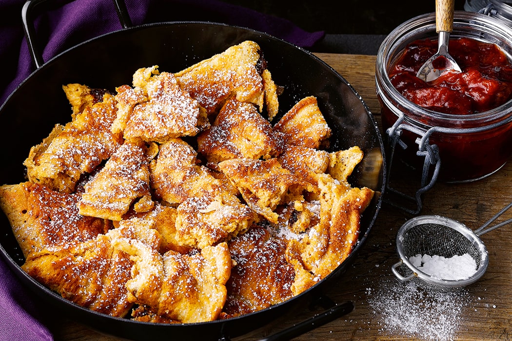 Kaiserschmarrn mit Zwetschgenröster ohne Zucker