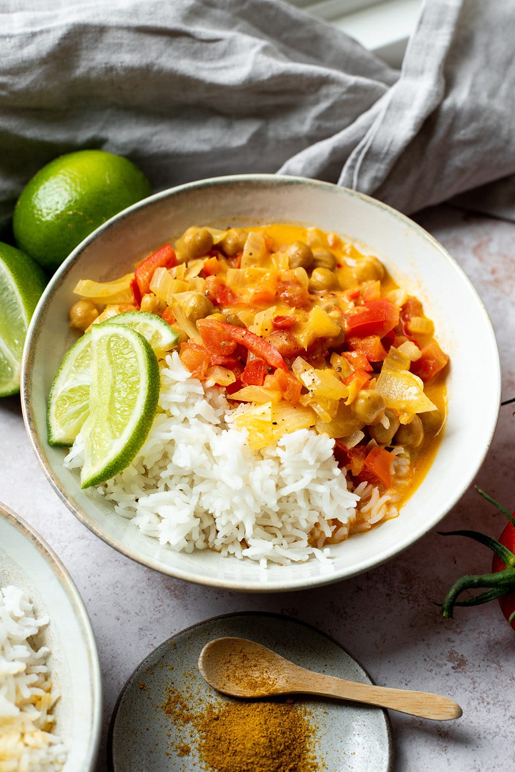 Curry-Rezept mit Kichererbsen und Kokosmilch