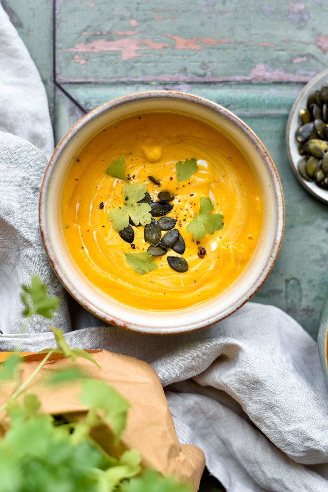 Rezept Kürbissuppe mit Ingwer und Orange » schnell und einfach