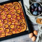 Zwetschgenkuchen mit Quark und ohne Zucker