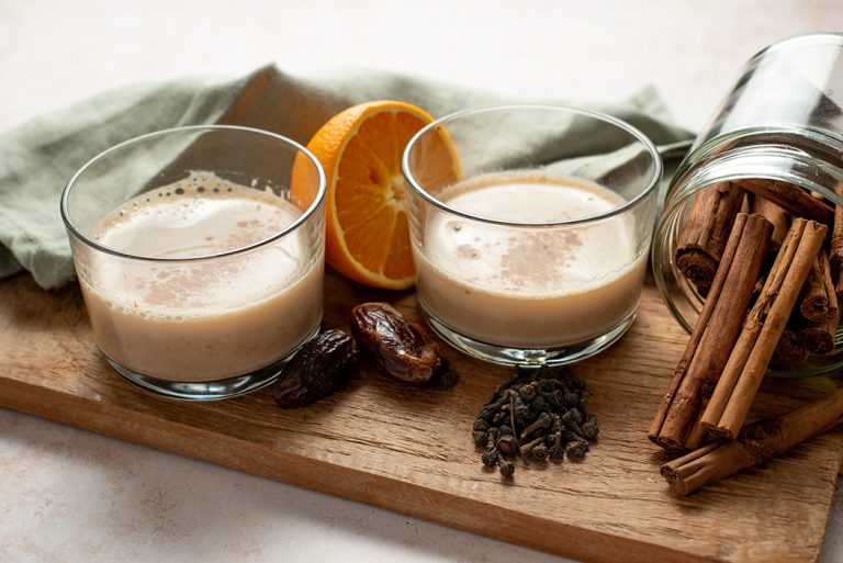 Chai-Mandelmilch ohne Zucker