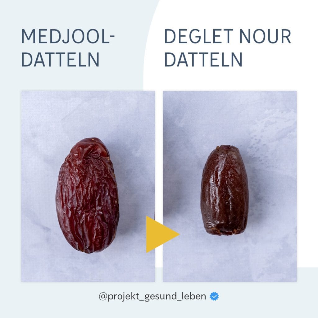 Unterschied Medjool Deglet Nour Datteln