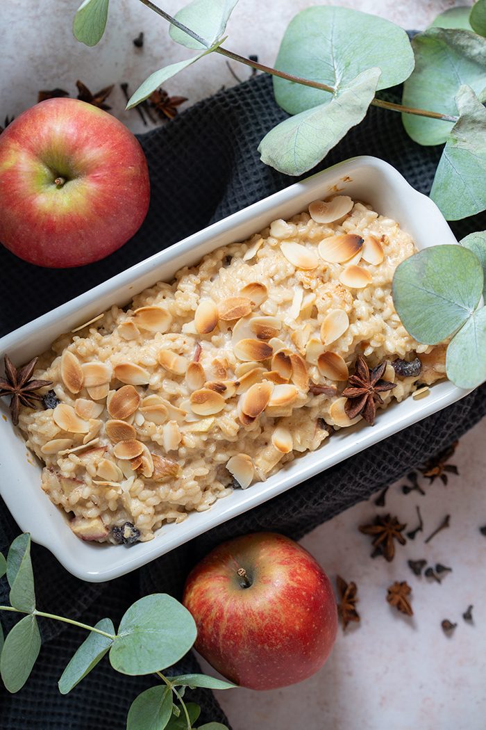 Rezept » Weihnachtlicher Milchreisauflauf ohne Zucker einfach ...