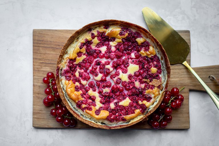 Käsekuchen mit Johannisbeeren01