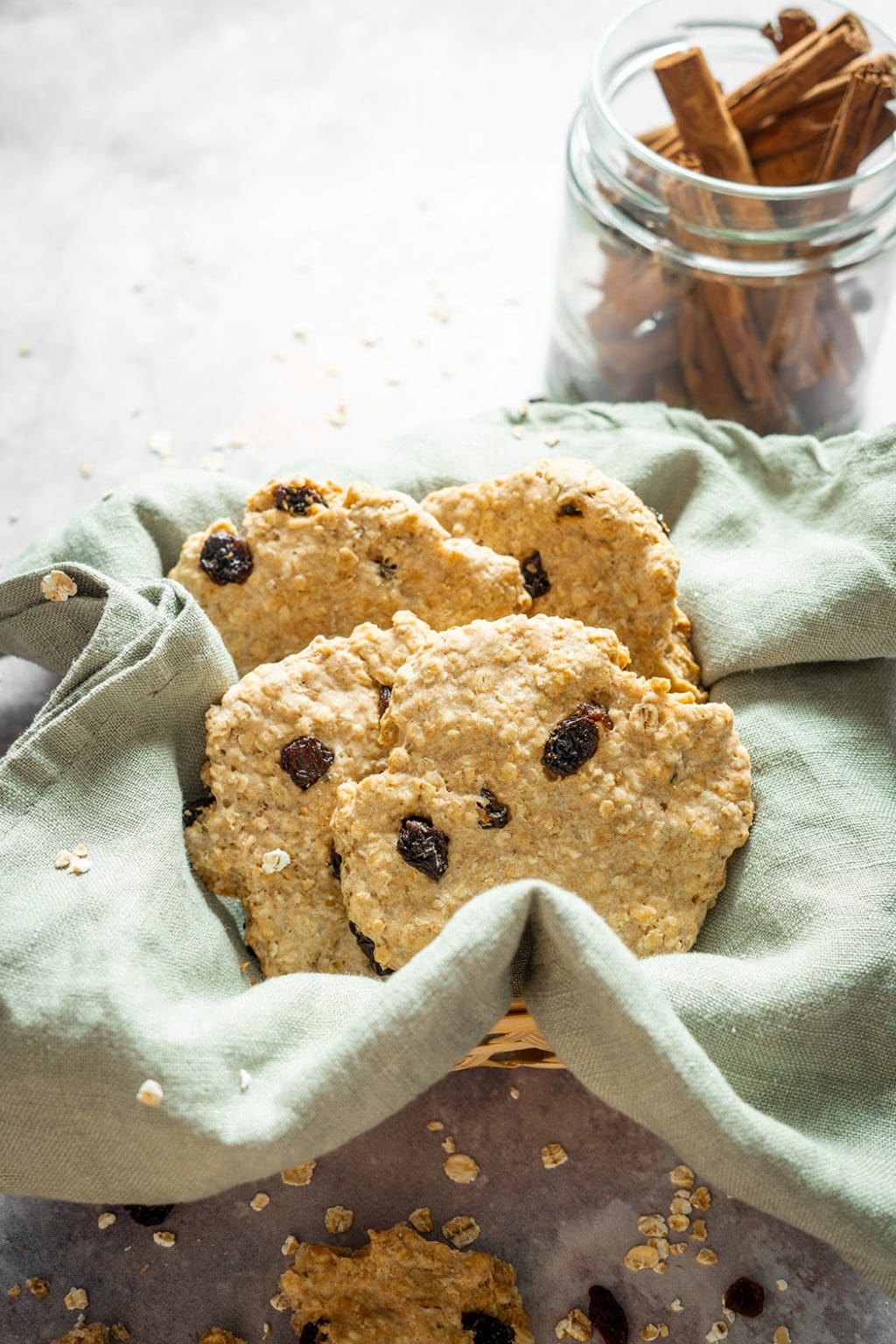 Rezept » Haferflocken-Rosinen-Kekse ohne Zucker