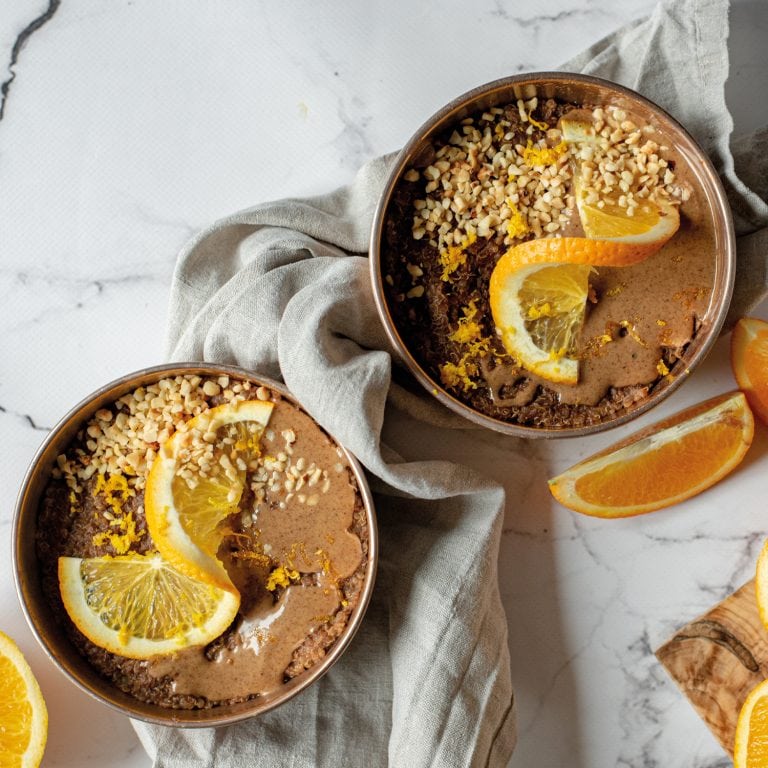 Schoko Haselnuss Porridge