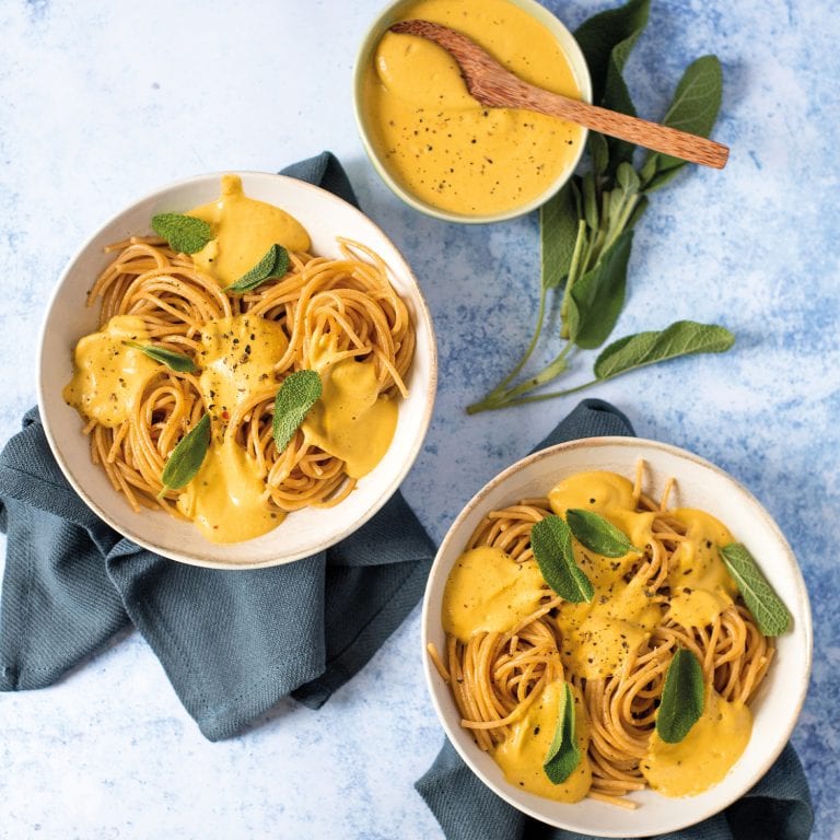 Spaghetti mit Kürbiscreme